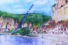 Aquarell Gerarac Dordouge
